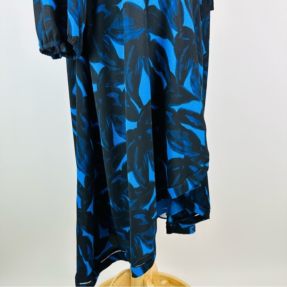 H by Halston Blue Wrap Dress Size XL - Picture 6 of 11